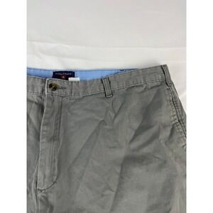 SADDLEBRED Big & Tall Men's Gray Cotton Chino‎ Shorts Size 44W